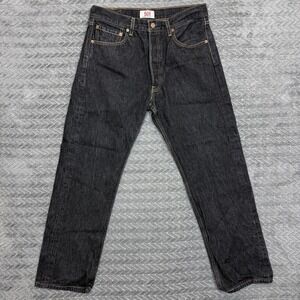 Vtg Levi's 501 Men Jeans Tag 34x32/Fits 32x29 Dark Wash Button Fly Denim Pants